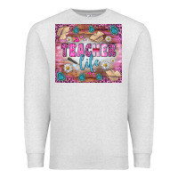 Oatmeal Heather teacher life tumbler Premium Sweatshirt - BundleAndBundleShop
