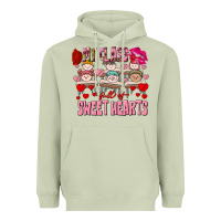 Matcha Valentine's Day My Class Is Full Of Sweet Hearts Heavyweight Hoodie - FaDigitalArtStudio