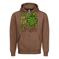 Chestnut St. Patrick's A wee bit irish Zipper Hoodie - OliviaCreatesArt