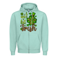 Seafoam St. Patrick's A wee bit irish Zipper Hoodie - OliviaCreatesArt