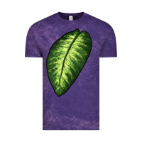 Cloud Purple Dumb Cane Leaf Vintage Tee - LillyAllenDesigns