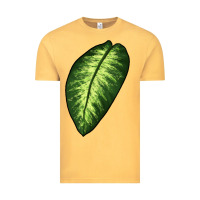 Vintage Mustard Dumb Cane Leaf Vintage Tee - LillyAllenDesigns