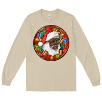Mushroom Black Santa Christmas Long Sleeve Tee - RanaPortraitStore