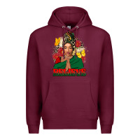 Burgundy Believe black woman Premium Hoodie - FaDigitalArtStudio