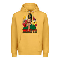 Mustard Believe black woman Premium Hoodie - FaDigitalArtStudio