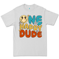Dove Grey one happy dude Premium Tee - MaliasSmallBusiness
