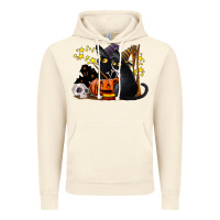 Vintage Artic halloween black cats Vintage Hoodie - LillyAllenDesigns