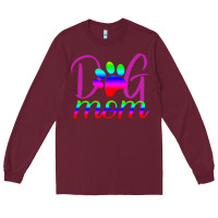 Burgundy Dog Mom Long Sleeve Tee - Bettercallsaul