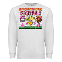 Oatmeal Heather football sister tumbler Premium Sweatshirt - BundleAndBundleShop