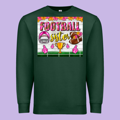 Football Sister Tumbler Premium Sweatshirt Designed By Bundleandbundleshop