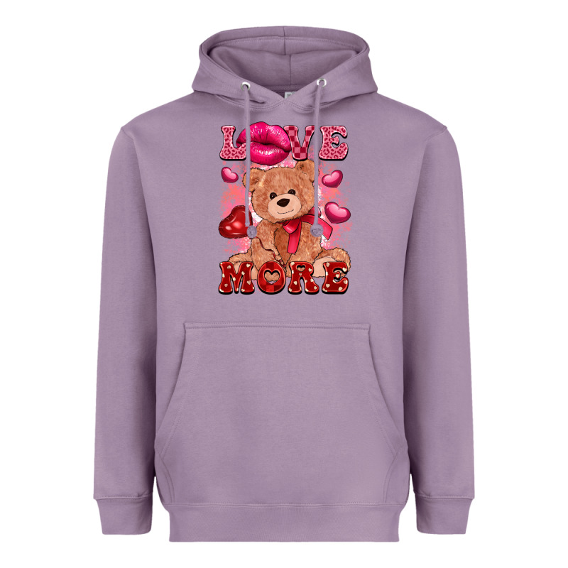 Love More With Toy Bear Heavyweight Hoodie by FaDigitalArtStudio | Teevron