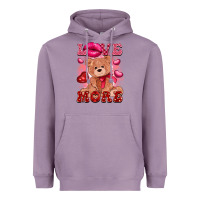 Lavender love more with toy bear Heavyweight Hoodie - FaDigitalArtStudio