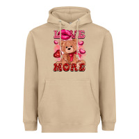 Mushroom love more with toy bear Heavyweight Hoodie - FaDigitalArtStudio