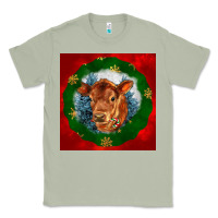 Matcha christmas red angus calf head Classic Tee - LillyAllenDesigns