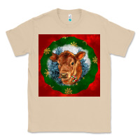Mushroom christmas red angus calf head Classic Tee - LillyAllenDesigns