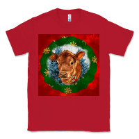Red christmas red angus calf head Classic Tee - LillyAllenDesigns