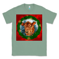Sage christmas red angus calf head Classic Tee - LillyAllenDesigns