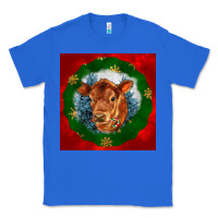 True Royal christmas red angus calf head Classic Tee - LillyAllenDesigns