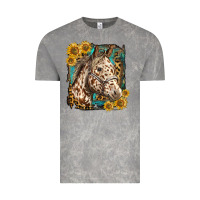 Cloud Rock appaloosa horse with sunflowers and western background Vintage Tee - LillyAllenDesigns