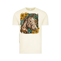 Appaloosa Horse With Sunflowers And Western Background Vintage Tee | Teevron