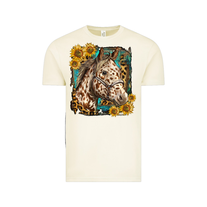 Appaloosa Horse With Sunflowers And Western Background Vintage Tee by LillyAllenDesigns | Teevron