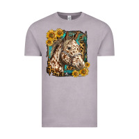 Vintage Zinc appaloosa horse with sunflowers and western background Vintage Tee - LillyAllenDesigns