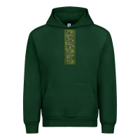 Forest Green zebra Urban Hoodie - LillyAllenDesigns