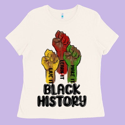 Black History Malia Ladies Tee Designed By Maliassmallbusiness