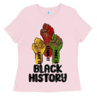 Bubblegum Pink black history malia Ladies Tee - MaliasSmallBusiness