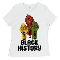 White black history malia Ladies Tee - MaliasSmallBusiness