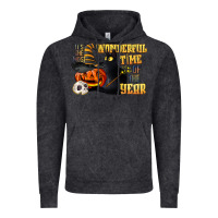 Vintage Black wonderful time of the year halloween Vintage Hoodie - LillyAllenDesigns