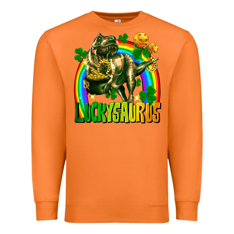 Luckysaurus Premium Sweatshirt by FaDigitalArtStudio | Teevron