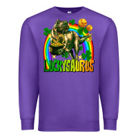 Purple luckysaurus Premium Sweatshirt - FaDigitalArtStudio