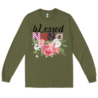 Army Green Blessed Nana Gifts for Nana or Grandma Long Sleeve Tee - Bettercallsaul