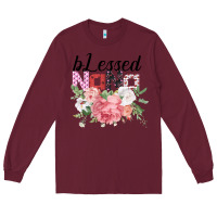 Burgundy Blessed Nana Gifts for Nana or Grandma Long Sleeve Tee - Bettercallsaul