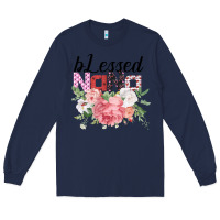 Navy Blessed Nana Gifts for Nana or Grandma Long Sleeve Tee - Bettercallsaul