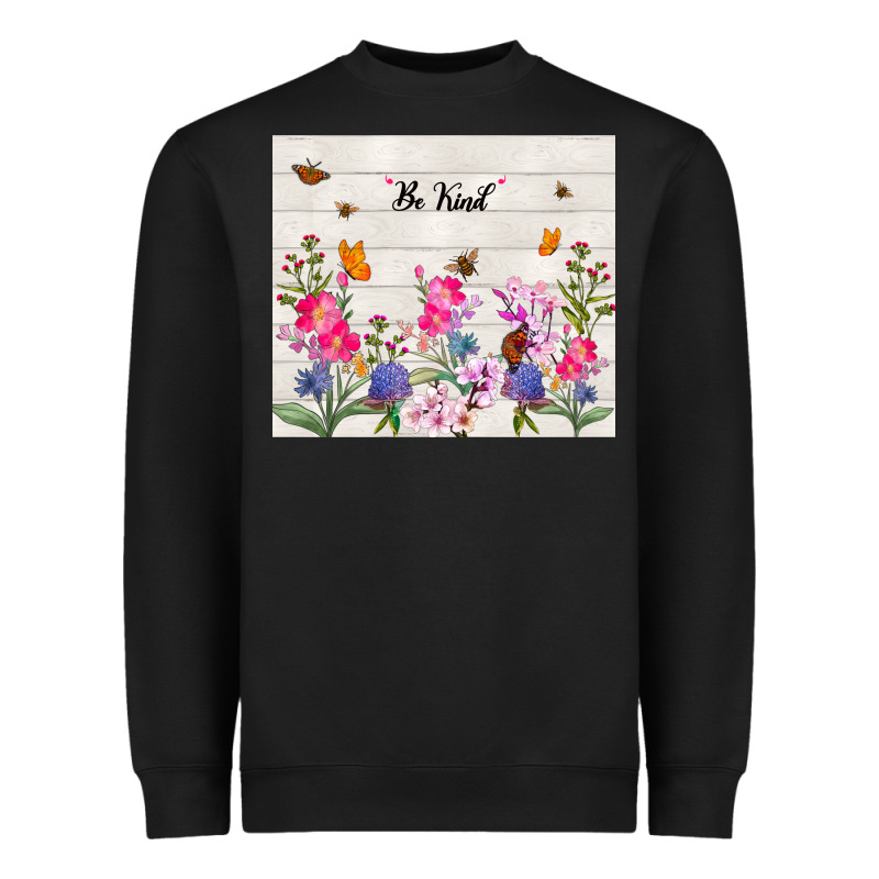 Be Kind Wildflower Heavyweight Sweatshirt by TumblerDesignByShophia | Teevron