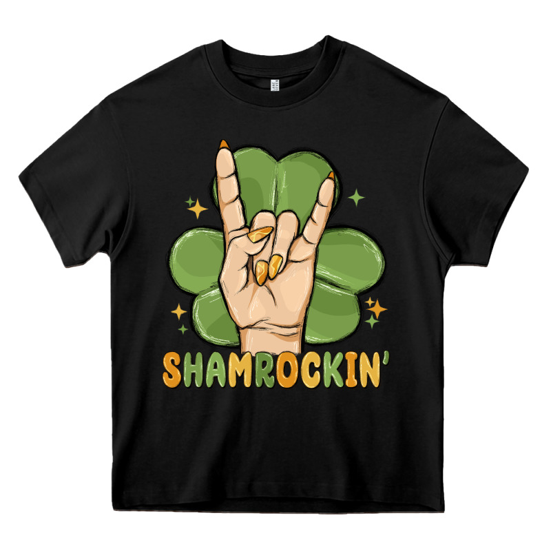 St. Patrick's Day Shamrockin' Heavy Core Tee by MaliasSmallBusiness | Teevron