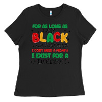 Black black  lifetime Ladies Tee - MaliasSmallBusiness