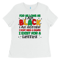 White black  lifetime Ladies Tee - MaliasSmallBusiness