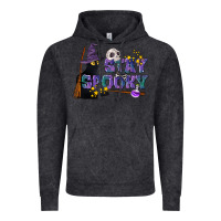 Vintage Black Stay Spooky With Black Cat Vintage Hoodie - LillyAllenDesigns