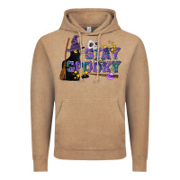 Vintage Coffee Stay Spooky With Black Cat Vintage Hoodie - LillyAllenDesigns