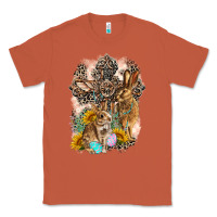Copper Western Rabbit with Crosses Classic Tee - LillyAllenDesigns