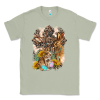 Matcha Western Rabbit with Crosses Classic Tee - LillyAllenDesigns