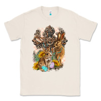 Natural Western Rabbit with Crosses Classic Tee - LillyAllenDesigns