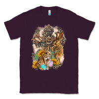 Plum Western Rabbit with Crosses Classic Tee - LillyAllenDesigns