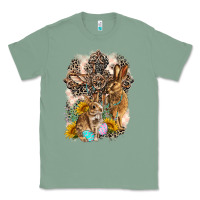 Sage Western Rabbit with Crosses Classic Tee - LillyAllenDesigns