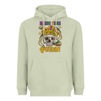 Matcha skull mardi gras queen Heavyweight Hoodie - FaDigitalArtStudio