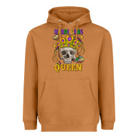 Meerkat skull mardi gras queen Heavyweight Hoodie - FaDigitalArtStudio