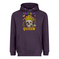 Plum skull mardi gras queen Heavyweight Hoodie - FaDigitalArtStudio